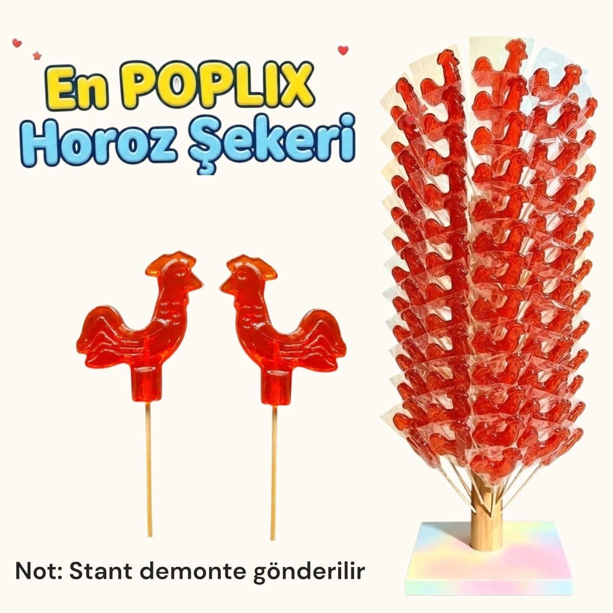 horoz şekeri 30 gr stantlı toptan perakende